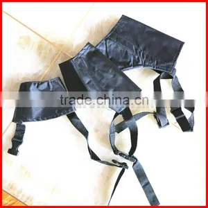 Black Pet Adjustable Dog Muzzle Fabric Nylon Comfortable Soft No Bark Bite Chew thumbnail-5