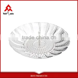 Metal Stainless Steel Food Vegetable Steamer thumbnail-1