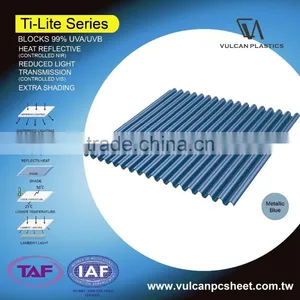Plastic Polycarbonate Silver Laminated Sheet (Ti-Lite Metallic Blue Series) thumbnail-4