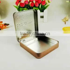 Factory Sale Rectangular Hinged Cigar Tin Metal Box thumbnail-3