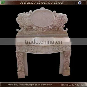 Flower Carved Marble Bath Sink thumbnail-1