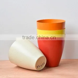 Wholesale Cheap Small Colored Biodegradable Plant Fiber Pots thumbnail-1