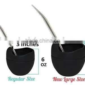 Argentina Silicone Mate Gourd Yerba Tea Cup With Bombilla/Straw thumbnail-5