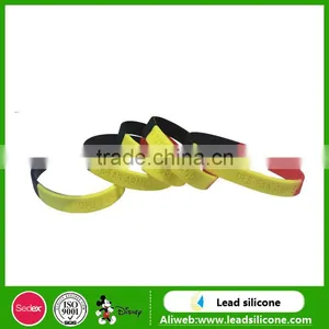 Cheap Customized Logo Personalised Silicone Bracelets thumbnail-2