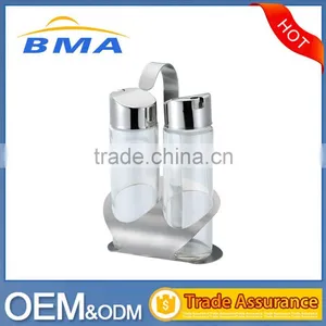 2Pcs Oil and Vinegar Stainless Steel Spice Jar Set/Condiment Set thumbnail-1