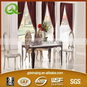 TH372 Dining Furniture Design Stainless Steel Frame Marble Top Dining Table thumbnail-1