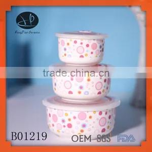 Ceramic Bowls With Airtight Lid, Freezing Bowl Sets From China Suppliers thumbnail-1