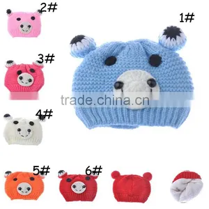 Baby Girl Cotton Beanies Cartoon Designs Infant Kids Spring Autumn Hat Cap thumbnail-2
