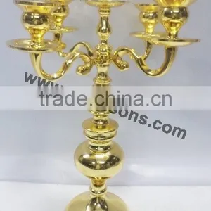 Gold Plated Candelabras and Centerpieces thumbnail-6