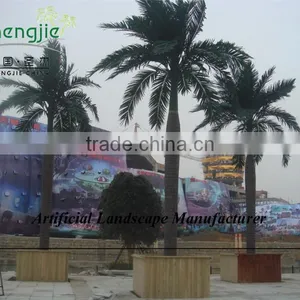 Hot Sale Artificial Huge Metal Palm Tree With Real Touch Branch for Landscape Decoration thumbnail-4