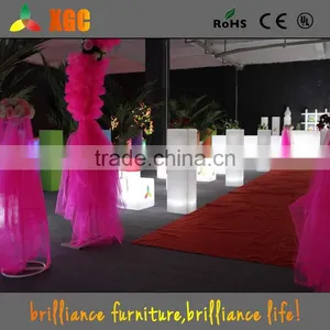 Flashing Plastic PE RGB Color Changing Led Pillar/Led Pillar Light/Wedding Flowers Pillars thumbnail-1