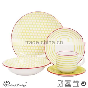 2017 New Design Ceramic Stoneware Crockery Pad Printing Dinnerware Set thumbnail-4