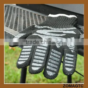 Amazon Silicon Heat Resistant Fireplace And Barbecue Pit Mitt BBQ Gloves,Kitchen Oven Use Heat Resistant Gloves thumbnail-4