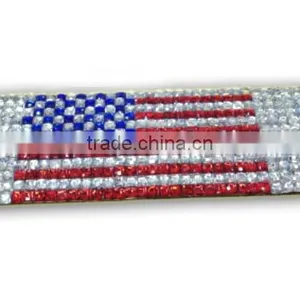 Acrylic Gem/Rhinesone Bracelet With Zinc Alloy Locking Part, Hot Sale Gift Leather With Crystal Gem Decoration thumbnail-3