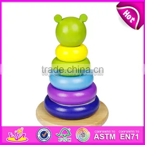 Best Children Educational Toys Wooden Stacking Rings for Sale W13D147 thumbnail-5