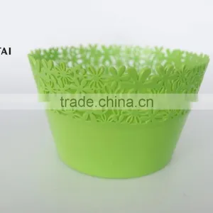 2016 New Style Plastic pp Circular Fruit Basket With Sunflower thumbnail-4