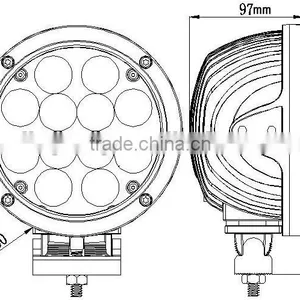 5100 Lumens 60 Watts 7inch C Ree LED Driving Lights 7 Round 12 LED HeadLamp 60W thumbnail-5