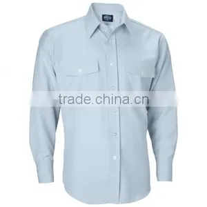 100% Cotton Work Shirts Uniform Wholesale Short Sleeve Workwear Shirts thumbnail-3