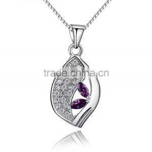 New Fashion 925 Sterling Silver AAA Clear CZ Evil Eye Necklace Pendants thumbnail-1