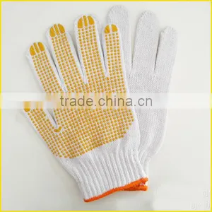 Factory Price PVC Dotted Cotton Safety Working Gloves thumbnail-1