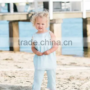 Whoesale Pink and Light Blue Boutique Baby Girl Clothes Sets thumbnail-3
