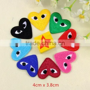 Children Favorite Heart Eyes Embroidery Patch Different Color Embroidery Patch thumbnail-1