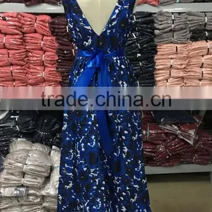 2016 Latest New Selling Printed Halter Sleeveless Formal Long Dress thumbnail-5