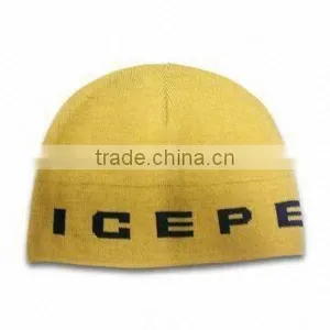 Stylish Knitted Sports Beanie Hat With Stretch Suitable for Football/Basketball/Hockey Club Fans thumbnail-1
