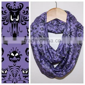 Infinity Scarf for Gals in Purple and Black, Extra Long thumbnail-1
