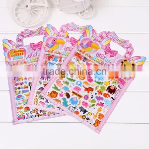 Customizable Children Carton Sticker ,multi Bubble Sticker Puffy Sticker for Education thumbnail-1