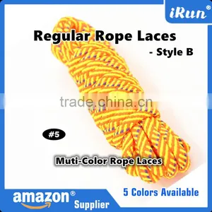 Exercise Rope Shoe Laces for Hiking Walking Safety Running Climbing Boots - Low Price Cord Coiled for Shoelace - 5 Colors thumbnail-3