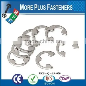 Made In Taiwan Retainer E Clips Black Phosphate Spring Steel Metric Stainless Steel thumbnail-1