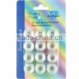 New Arrival Type A 12 Prewound Machine Embroidery Thread Bobbins Thread for Brother Embroidery Machine thumbnail-1