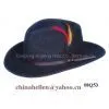 Wool Felt Cowboy Hat With Feather thumbnail-1