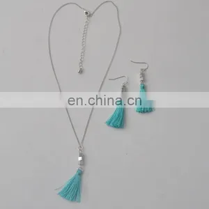 Jewelry Set Tassel Jewelry Set Fringe Necklace Fringe Earring thumbnail-2