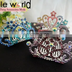 Fancy Rhinestone Tiara Wedding Hair Comb Clip thumbnail-2