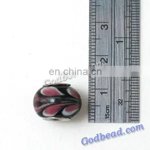 P513 Colourful Glass Bead Wholesale Handmade Murano Lampwork Glass European Beads Fit for Charm Bracelets thumbnail-1