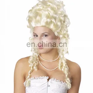 Halloween Carnival Party Baroque Wig for Adults thumbnail-3