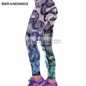 Black And White Stripes Women 2017 Wholesale Dylan Sexy Tight Breathable Sports Digital Printing Pants thumbnail-3