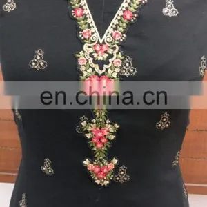 Ladies Casual Office Wear Semi-Stitched Georgette Salwar Kameez 2017 thumbnail-4