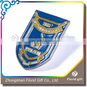 Custom Shield Shaped Enamel Bulk Lapel Pin, Metal Logo Badge thumbnail-4