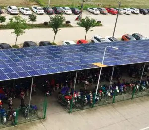 Heat Resistant Galvanized Steel Solar Carport Structures thumbnail-3