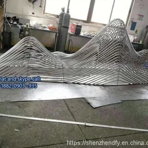 Stainless Steel Outdoor Sculpture Stainless Steel Dolphin Sculpture For Garden Green Space thumbnail-2