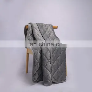 2019 Amazon Custom Cheap 15 lb Minky Weighted Blanket thumbnail-2