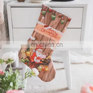 Wholesale Personalized Plush Fleece Christmas Decorations Stocking thumbnail-6