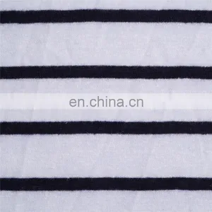 Stock Lot Fabric Modal Spandex Stripe Jersey Fabric for Apparel thumbnail-5