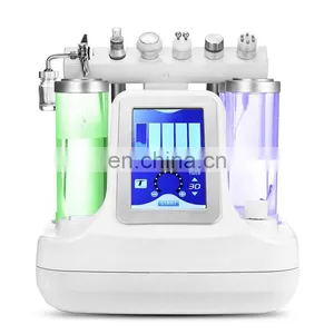 Multifunction 6 in 1 Water Hydro Dermabrasion Machine With RF BIO Ultrasound Oxygen Ice Cooling for Face Peeling Deep Cleansing thumbnail-3