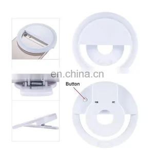 Rechargeable Phone Ring Light Clip Beauty Female Selfie Led Light Cosmetic Mirror Flash Light Universal Size for Mobile Phone thumbnail-6