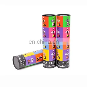 Custom Cylinder Wine Bottle Paper Tube Boxes Wine Paper Tube Boxes thumbnail-1