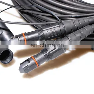 Mini(IP-MPO)(M)Elite-LC SM 24F 7.0mm LSZH Black 30m Outdoor Waterproof IP68 Cable MPO to LC Patch Cord thumbnail-1